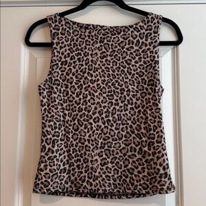 Leopard Print Sleeveless Top